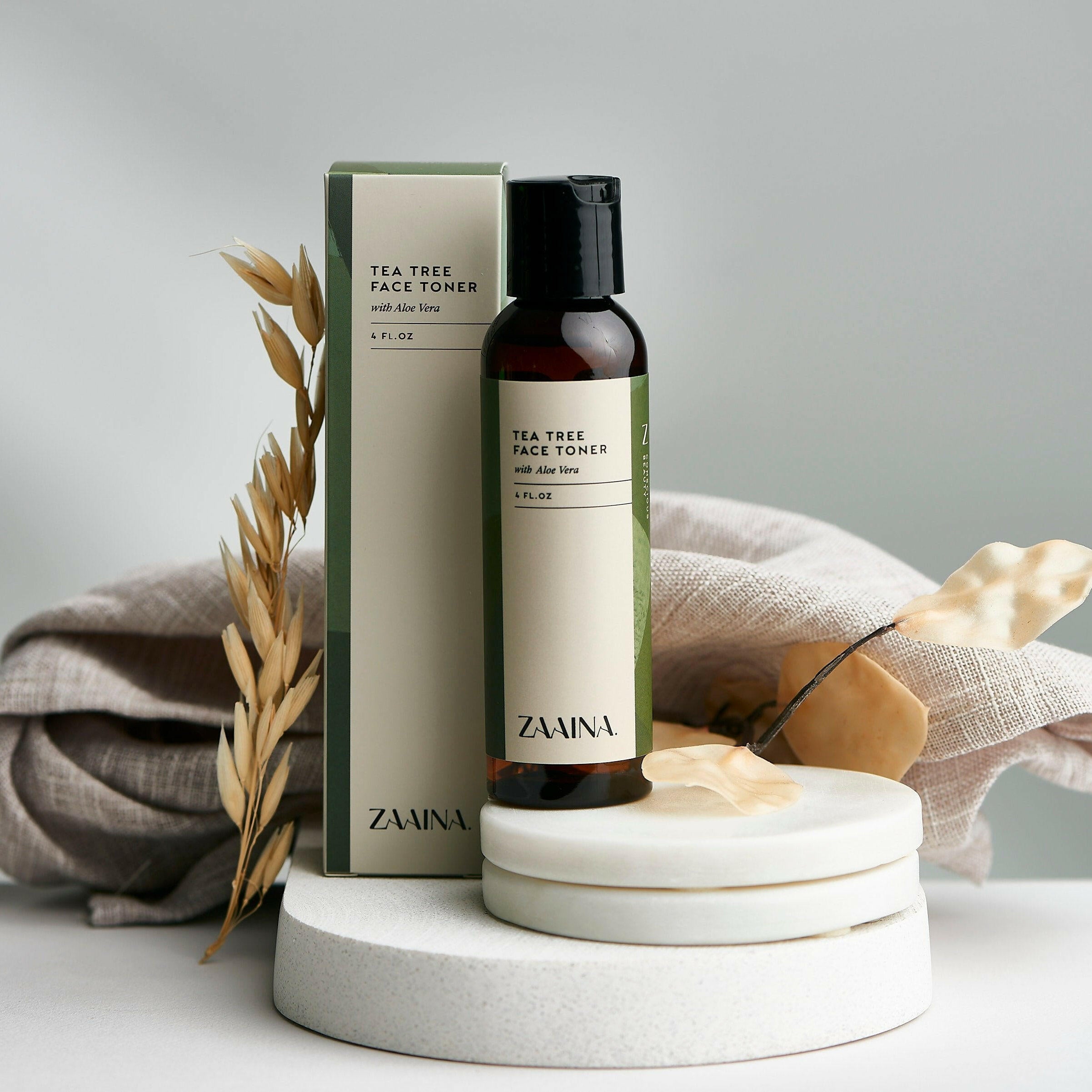 Refreshing Tea Tree facial toner for clear, balanced skin—natural toner with tea tree extract for daily skincare routine.