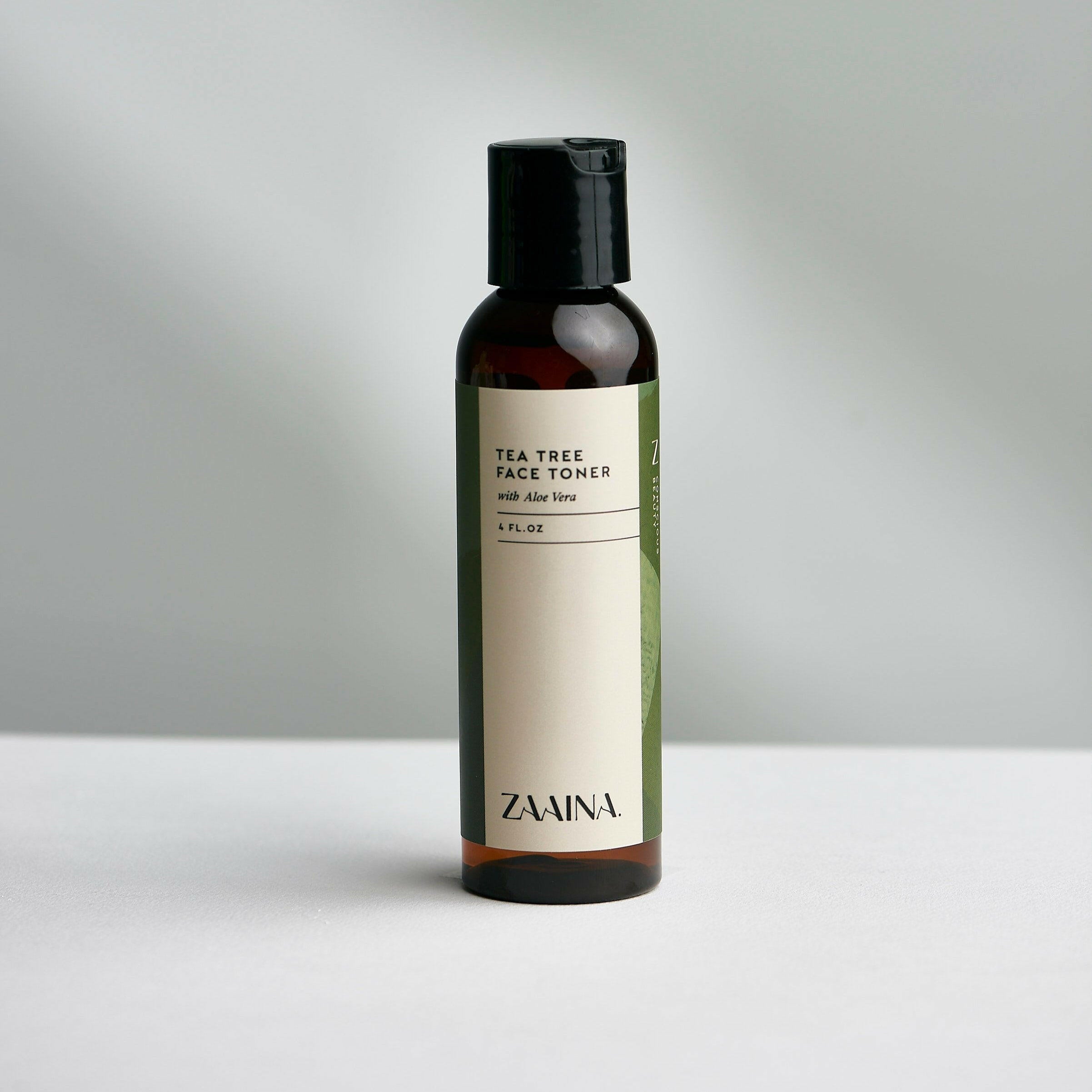 Tea Tree Facial Toner bottle for clear skin care and refreshed complexion