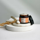 Radiant skin using turmeric and clay face mask for natural detox and deep pore cleansing benefits.