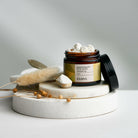 Lemongrass clay face mask for skincare, natural detoxifying treatment with nourishing mineral-rich formula.