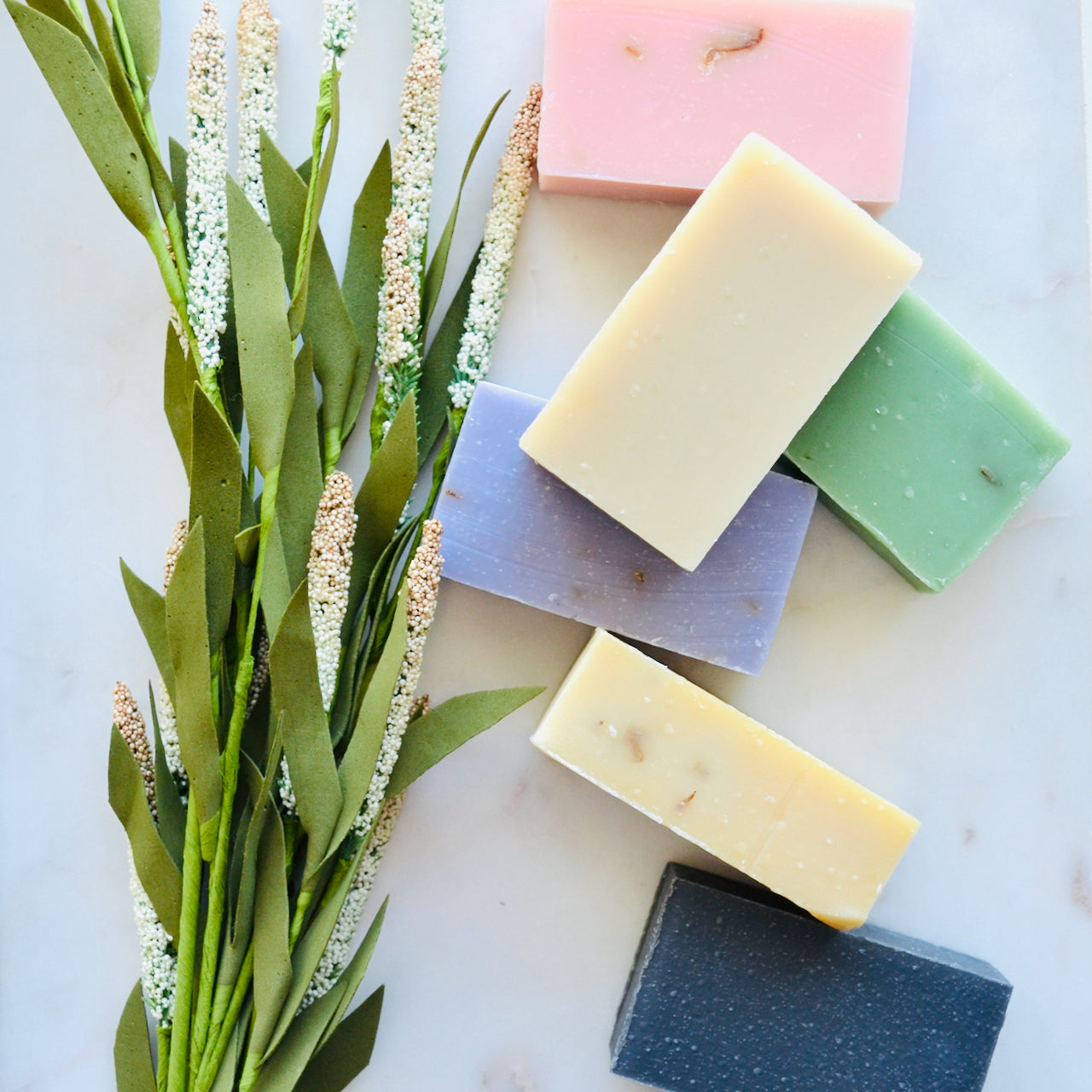 Floral Soap Bundle - Pack of 6 Natural Soap Bars