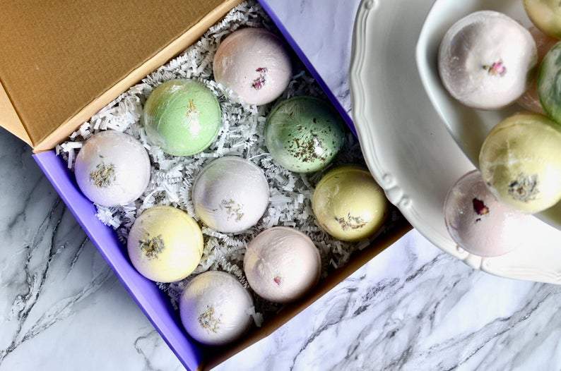 Aromatherapy Bath Bomb Gift Set, 9-pack Gift Set Zaaina Skincare 